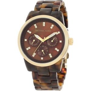 Michael Kors tortoise shell watch